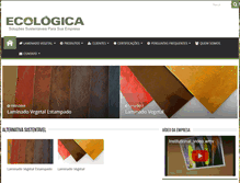 Tablet Screenshot of ecologicalatex.com.br